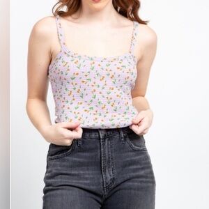 FREE PEOPLE Women’s One of The Girls Brami Top-Lilac combo- Size Medium